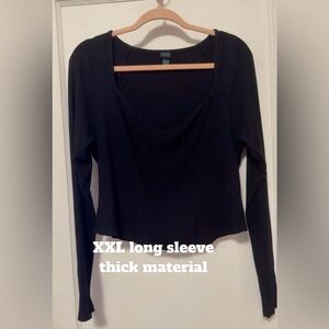 Black Long Sleeve Women's Top